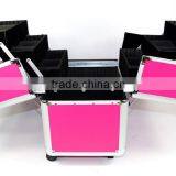 Professional Aluminium Beautician Makeup Trolley Beauty Box Vanity Case thumbnail-2