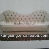White Fabric Singapore Living Room Chesterfield Sofa