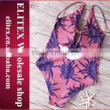 Stock Wholesale Red Seamless Fashion One Piece Woman Bikini Swimwear 2017 thumbnail-2