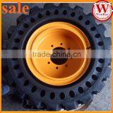 Low Price Jlg Tire Skid Steer 12-16.5 Tires Assembly for Metal Scrap Yard