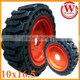 Flat Free Wheel Loader 20.5-25 10x16.5 Skid Steer Tire for Sale for Canada thumbnail-1