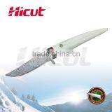 Deer Horn Handle Damascus Fixed Blade Knife thumbnail-1