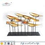 Amber Handmade Artificial Glass Arowana Fish for Decoration thumbnail-1