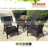 Rattan Patio Glass Dining Table Made in China thumbnail-1