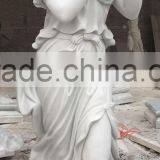 High Quality White Marble Female Garden Statue thumbnail-2