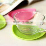 Leaf Design Food Grade Silicone Cup Pad thumbnail-1
