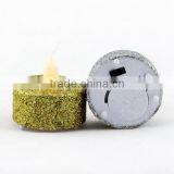 X-mas Battery Operated Led Candle Tea Light Golden Red Silver thumbnail-3