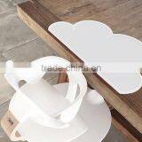 4727cm Waterproof Silicone Placemat Bar Mat Baby Kids Cloud Shaped Plate Mat Table Mat Set Home Kitchen Pads thumbnail-2