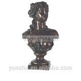 Cast Woman Head Bronze Sculpture thumbnail-1