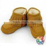 Infant And Toddler Girls Soft Soled Tassel Pu Moccasins Fashion Girls Sandals thumbnail-4