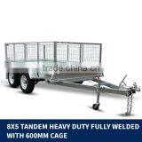 NEW 8x5 Tandem Box Trailer 900MM CAGE Fully Welded GALVANISED ATM 2000kg FOR SALE thumbnail-3