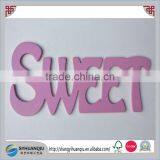 Christmas Home Decoration Sweet Wooden Letter With Painting