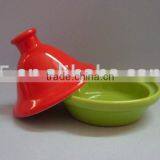 Mini Tagine,4 Inch,Red & Green