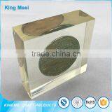 High Quality Custom Paper Weight Acrylic Coin Display thumbnail-2