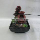 Resin Table Water Fountain With 2 Frogs on it thumbnail-1