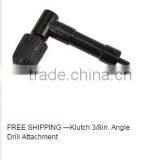 Klutch 3/8 In. Angle Drill Attachment With Keyless Chuck thumbnail-1