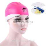 Wholesale Silicone Swim Caps OEM/ODM Elastic Waterproof Soft Swimming Caps Novelty Swim Hats Bathing Cap Logo Printin (CAP-1200) thumbnail-1