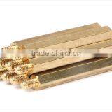 High quality M3 single end Hexagonal Copper Column Hex Column Stud 4-60mm + Threaded 6mm