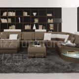 2017 Lizz European Style Leather Sofa thumbnail-3
