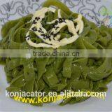 Natural Low Carbs High Fibre Halal Ramen Konjac Noodles Spinach Tagliatelle Pasta thumbnail-2