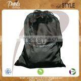 Satin Drawstring Bag With Screen Print Logo thumbnail-1