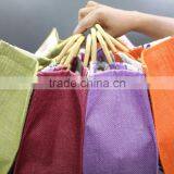 Jute Shopping Bag With Wodden Square Handle thumbnail-6