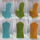 Top Selling--2PCS 13 Colors Elastic Spandex Banquet Chair Cover With Satin Rosette Back For Wedding Party Hotel Decoration thumbnail-1
