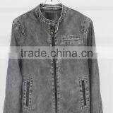 ALIKE Latest Design Leather Jacket pu Leather Jacket for Man thumbnail-1