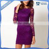 New Arrival Long Sleeve Lace Dress Women Tight Evening Dress 2017 thumbnail-1