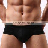 Custom 2016 Classic Cotton Mens Underwear Briefs Low Waist U Conve Design Gay Underwear Black/white/Gray Breathable Underpants thumbnail-1