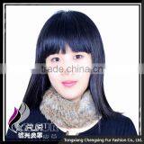 CX-E-10B Wholesales Fashion Cheap Custom Knitted Rabbit Fur Snood Headband thumbnail-2