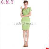 Pleated V Neck Fashion Dress Wholesale Bandage Business Dress thumbnail-1