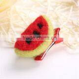 Wholesale Christmas Decorations Colorful Fruit Watermelon Cartoon Cute Animal Bear Bobby Hair Pin Child Hairpin