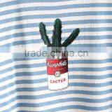 2017 New Arrival High Quality Custom Cheap Hot Sale Fashion Kids Cotton Short Sleeve Wholesale Striped T-shirt thumbnail-3