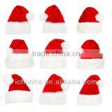 Red Color Happy Design Funny Kids Christmas Hats With White Ball thumbnail-6