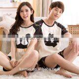 Latest Design High Quality Romantic Couple Cotton Pajamas thumbnail-3