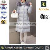 2016 New Fashion OEM Outdoor Long Fur Collar Woman Down Jacket thumbnail-1
