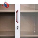 Steel Office Commercial Furniture 2 Swing Glass Door Filing Storage Cabinet thumbnail-5
