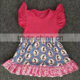 2017 Easter Dress Hot Sale Rabbit Printed Fashion Children Girl Dress thumbnail-1