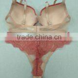 2017 Latest Fashion Women Underwear Bra Panty Set With Lace High Quality Standard thumbnail-4