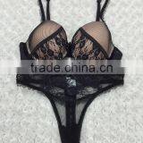 Hot Women Underwear Sexy Fancy Lace G-string Bra Panty Set thumbnail-1