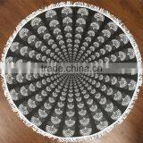 Gigantic Pizza Hamburger Donut Slice Round Beach Pool Home Shower Towel Blanket thumbnail-3