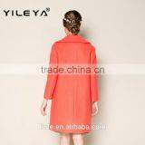 High Fashion Winter Plain Luxury Elegant Women Long Coat Turkey, Women Model Coat thumbnail-2