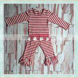 2017 New Style Christmas Pajamas Stripe Classic Design Children Pajamas thumbnail-1