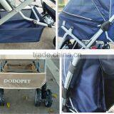 Factory Direct Shock Absorbers Two-way Aluminum Pet Pet Trolley Four-wheel Folding Washable Dog Carts Spot thumbnail-3