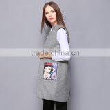 2017 Latest Designs Lady Casual Women Vest Winter for Wholesale thumbnail-3