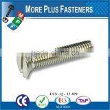 Made in Taiwan DIN 963 Slotted Countersunk Machine Screw Brass Stainless Steel Zinc Plated DIN 963 thumbnail-4