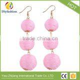 New Hot Ball Layer Color Wedding Statement Earrings For Women Fashion Jewelry Drop Dangle Earrings thumbnail-4