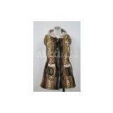 Faux Fur Vest, Fake Fur Vest, Artificial Fur Vest AR-5545 thumbnail-1