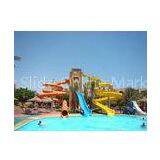 Outdoor Yellow / Green Water Park Slides For Water Theme Playground thumbnail-1